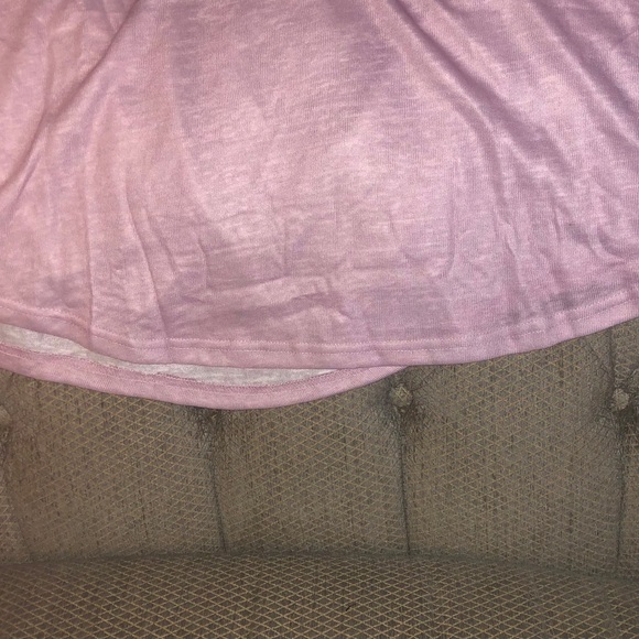 Plus! Purple Striped Colorblock Long Sleeve Top - Picture 4 of 5